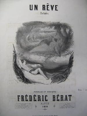 Seller image for BRAT Frdric Un Rve Piano Chant 1849 for sale by partitions-anciennes