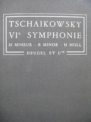 Immagine del venditore per TSCHAIKOWSKY P. I. VIe Symphonie op 74 Orchestre venduto da partitions-anciennes