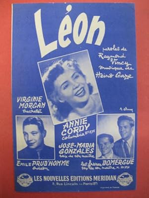 Seller image for Lon Annie Cordy1953 for sale by partitions-anciennes