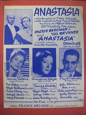 Anastasia (P. Delanoé - P.F. Webster/A. Newman) 1956