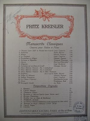 BACH Friedemann Grave Violon Piano 1911