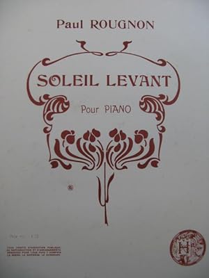 Image du vendeur pour ROUGNON Paul Soleil Levant piano mis en vente par partitions-anciennes