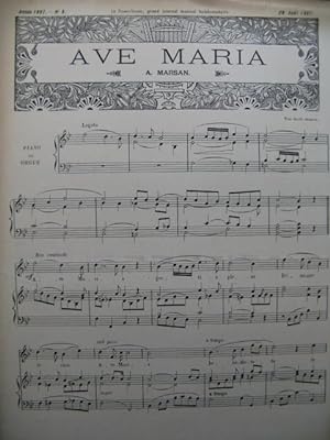Piano Soleil No 9 Marsan Eilenberg Chant Piano ou Orgue 1897