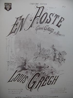 Seller image for GREGH Louis En Poste Piano XIXe for sale by partitions-anciennes