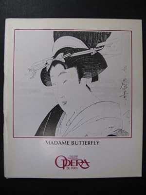 PUCCINI Giacomo Madame Butterfly - Programme Opera Paris 1983