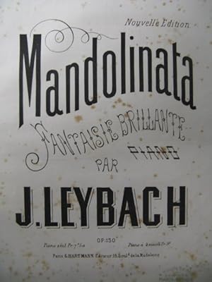 Seller image for LEYBACH J. Mandolinata Piano XIXe for sale by partitions-anciennes