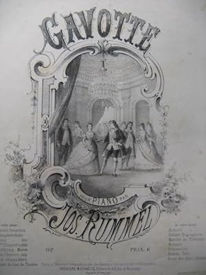 Seller image for RUMMEL J. Gavotte Piano 1879 for sale by partitions-anciennes