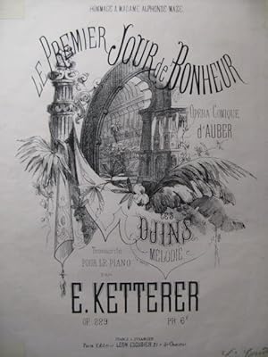 Seller image for KETTERER Eugne Le Premier Jour de Bonheur Piano ca1870 for sale by partitions-anciennes