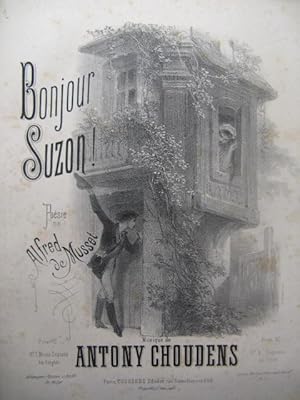 Imagen del vendedor de CHOUDENS Antony Bonjour Suzon ! Chant Piano ca1870 a la venta por partitions-anciennes