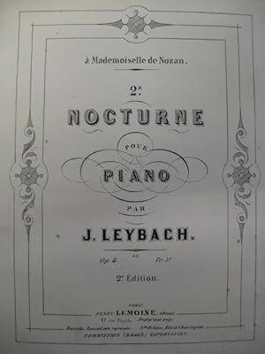 Seller image for LEYBACH J. Nocturne No 2 Piano ca1870 for sale by partitions-anciennes