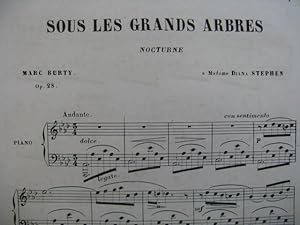 Bild des Verkufers fr BURTY Marc Sous les Grands Arbres Piano zum Verkauf von partitions-anciennes