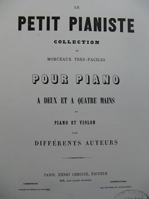 Image du vendeur pour GOLDNER W. IIIe Sonatine Violon Piano XIXe mis en vente par partitions-anciennes