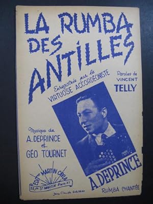 Bild des Verkufers fr DEPRINCE A. La Rumba des Antilles Accordon zum Verkauf von partitions-anciennes