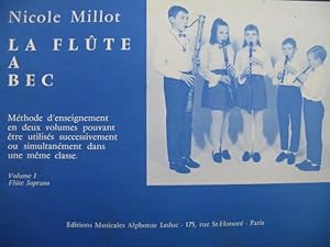 MILLOT Nicole La Flûte à Bec Méthode 1970