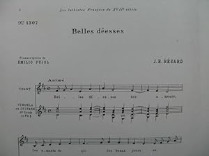 BÉSARD J. B. Belles Déesses Chant Guitare 1962