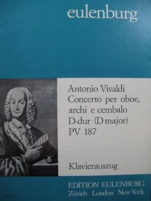 VIVALDI Antonio Concerto D dur Hautbois Piano 1972