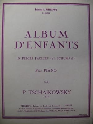 Imagen del vendedor de TSCHAIKOWSKY P. I. Album d'Enfants Piano a la venta por partitions-anciennes