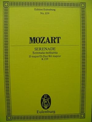 MOZART W. A. Sérénade No 6 Orchestre