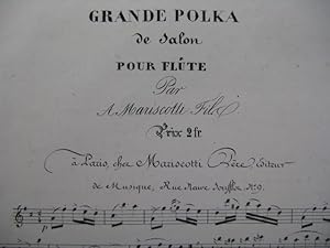 Immagine del venditore per MARISCOTTI Grande Polka Flute XIXe venduto da partitions-anciennes
