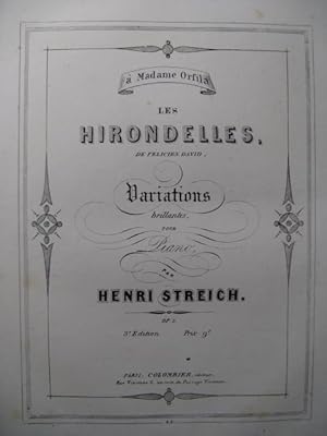 Immagine del venditore per STREICH Henri Les Hirondelles Piano ca1845 venduto da partitions-anciennes