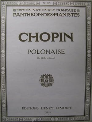 CHOPIN Frédéric Polonaise No 2 Piano