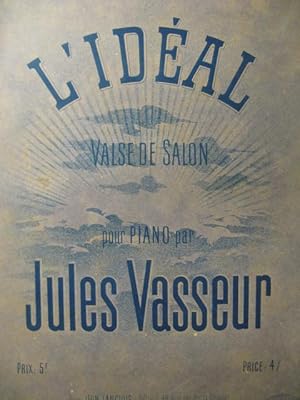 Immagine del venditore per VASSEUR Jules L'Idal piano XIXe venduto da partitions-anciennes