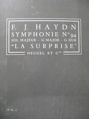 HAYDN Joseph Symphonie n° 94 Orchestre