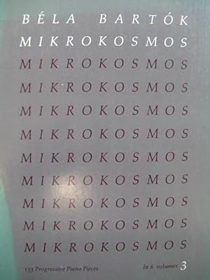 Image du vendeur pour BARTOK Bela Mikrokosmos Vol 3 Piano 1987 mis en vente par partitions-anciennes