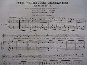 BRUGUIÈRE Edouard Les Promesses Chant Piano 1834