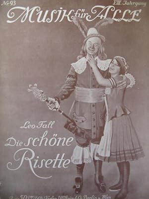 FALL Leo Die Schöne Risette Opera Piano 1912