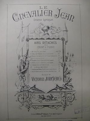 Seller image for JONCIRES Victorin Chanson Sarrazine Chant Piano 1885 for sale by partitions-anciennes