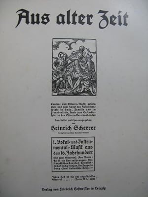 Aus Alter Zeit 7 Pièces pour 2 Guitares 1911