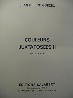 GUÉZEC Jean-Pierre Couleurs Juxtaposées Chant 1971