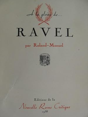 Roland Manuel RAVEL 1938