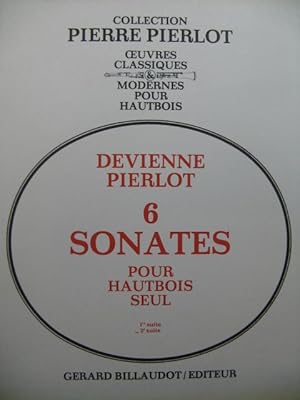 Image du vendeur pour DEVIENNE Franois Sonates 2e Suite pour Hautbois seul mis en vente par partitions-anciennes