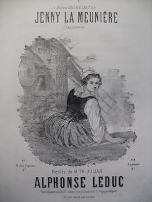 Seller image for LEDUC Alphonse Jenny La Meunire Piano Chant 1864 for sale by partitions-anciennes