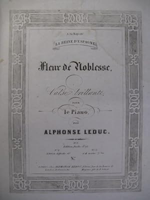Imagen del vendedor de LEDUC Alphonse Fleur de Noblesse Piano 1854 a la venta por partitions-anciennes