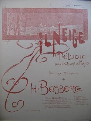 Imagen del vendedor de BEMBERG H. Il Neige Chant Piano 1899 a la venta por partitions-anciennes