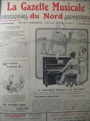 La Gazette Musicale du Nord Chant Piano 1922 à 1924