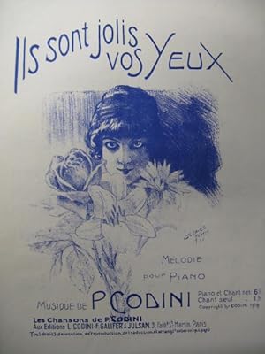 Seller image for CODINI P. Ils sont jolis vos Yeux Chant Piano 1913 for sale by partitions-anciennes