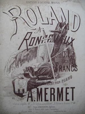 Imagen del vendedor de MERMET Auguste Roland  Roncevaux Choeur des Francs Piano 4 mains ca1865 a la venta por partitions-anciennes