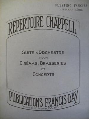 LÖHR Hermann Fleeting Fancies Orchestre 1930