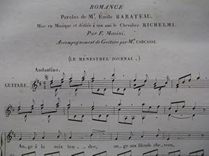 MASINI F. Vous ! Romance Guitare Chant ca1836