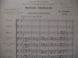 SALOMÉ Théodore Marche Française Orchestre ca1890