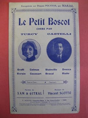 Bild des Verkufers fr Le Petit Boscot Vincent Scotto Chanson 1912 zum Verkauf von partitions-anciennes