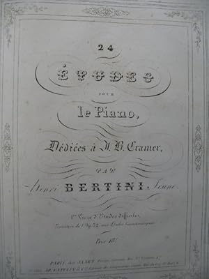 BERTINI Henri 99 Etudes pour Piano ca1845