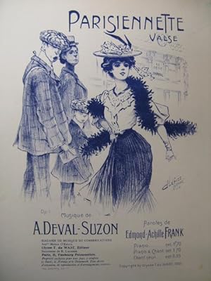 DEVAL-SUZON A. Parisiennette Chant Piano 1905