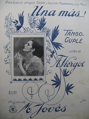 JOVÈS Manuel Una Mas Tango Dédicace Piano 1921