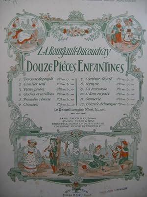 Seller image for BOURGAULT-DUCOUDRAY L. A. Chanson Piano for sale by partitions-anciennes