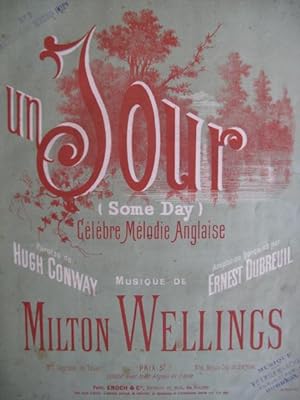 WELLINGS Milton Un Jour Chant Piano